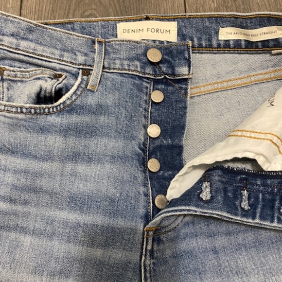 Aritzia Blue Straight Leg Jeans - Picture 6 of 12